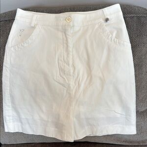 Golfino ladies Techno Stretch Skort with Embroidered Detail right pocket Sz 2